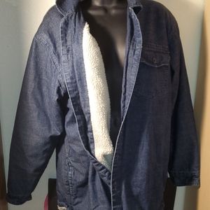 RIO  Men's Sportswear Wool Lined Jean Jacket M